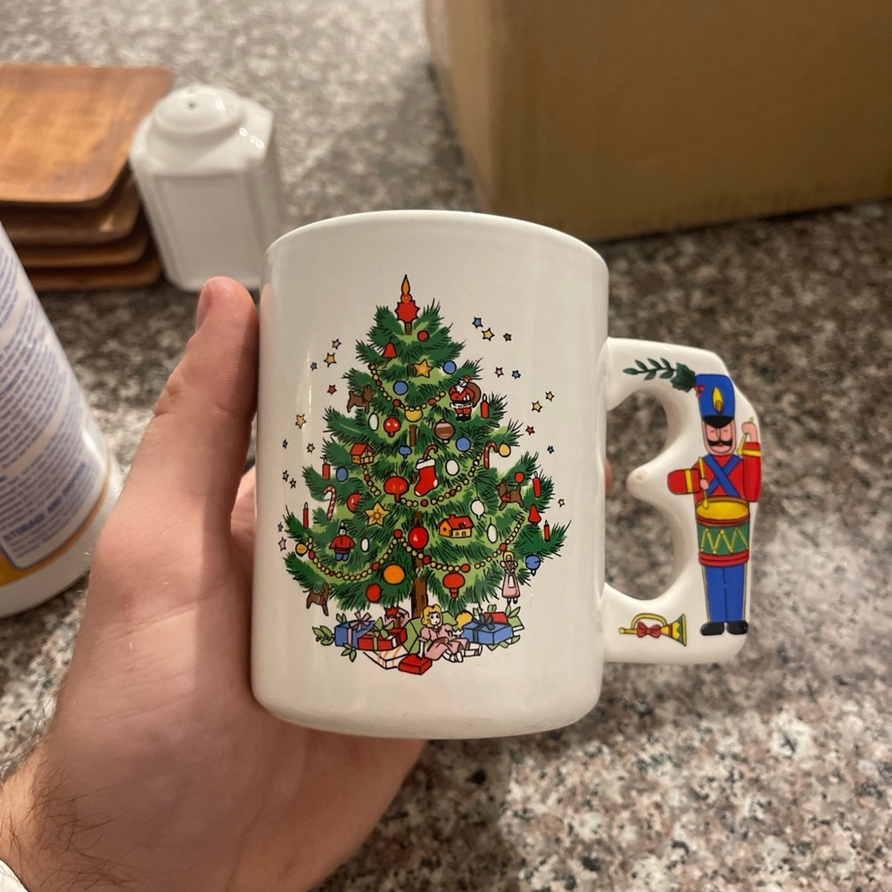 Christmas Tree and Nut Cracker Mug